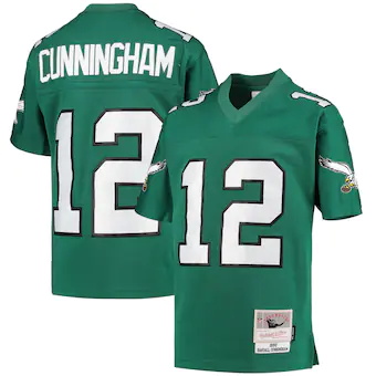 youth mitchell and ness randall cunningham kelly green phil